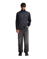 Blue Padded Cardigan - Men's knitwear | PLP | Antonia