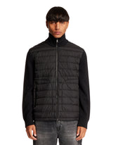 Black Padded Cardigan - Men's knitwear | PLP | Antonia