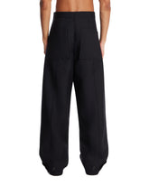 Moncler Genius x Jil Sander Blue Wool Tailored Trousers | PDP | Antonia