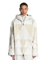 White Valserine Laminated Gore-Tex Patchwork Ski Jacket | PDP | Antonia