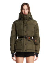 Green Salastrains Belted Padded Ski Jacket | PDP | Antonia