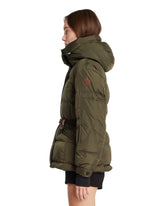 Green Salastrains Belted Padded Ski Jacket | PDP | Antonia