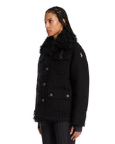 Giubbotto Con Trama Effetto Lana Nero | PDP | Antonia