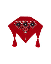 Sciarpa Ricamata Floreale Rossa | PDP | Antonia