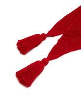 Red Floral Embroidered Scarf | PDP | Antonia