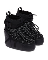 Moon Boot x Moncler Grenoble Stivali Da Neve Icon Low Neri | PDP | Antonia