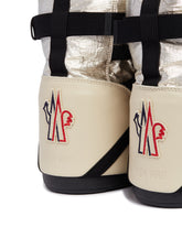 Moon Boot x Moncler Grenoble Silver Icon Low Snow Boots | PDP | Antonia