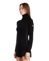 Black Turtleneck Wool Sweater | PDP | Antonia