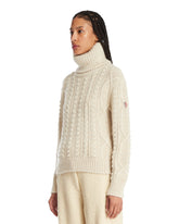 Ivory Wool Turtleneck Sweater | PDP | Antonia
