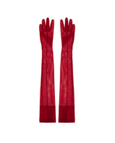 Red Re/edit Stretch Gloves | PDP | Antonia