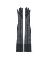 Gray Re/edit Stretch Gloves | PDP | Antonia