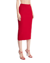 Red Re/edit Wool Midi Skirt | PDP | Antonia