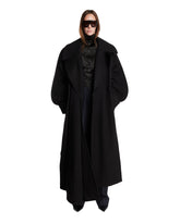Black Re/edit Hiver Russe Wool Coat | PDP | Antonia