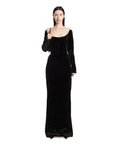 Black Re/edit Velvet Long Dress | PDP | Antonia