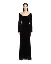 Black Re/edit Velvet Long Dress | PDP | Antonia