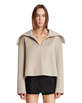 Beige Sailor Collar Jacket - NANUSHKA WOMEN | PLP | Antonia