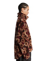 Brown Floral Fleece Sweatshirt | PDP | Antonia