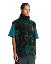 Napapijri X Martine Rose Green Floral Fleece Gilet | PDP | Antonia