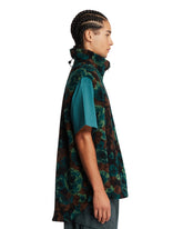 Napapijri X Martine Rose Green Floral Fleece Gilet | PDP | Antonia