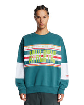 Napapijri X Martine Rose Green Cotton Athletic Sweatshirt | PDP | Antonia