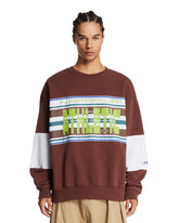 Napapijri X Martine Rose Brown Cotton Athletic Sweatshirt | PDP | Antonia