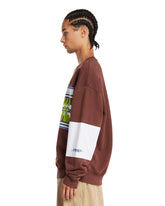 Napapijri X Martine Rose Brown Cotton Athletic Sweatshirt | PDP | Antonia
