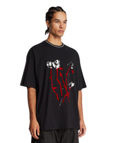 Napapijri X Martine Rose Black Printed Cotton T-Shirt | PDP | Antonia