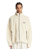 Napapijri X Martine Rose White Wool-Blend Fleece Sweatshirt | PDP | Antonia