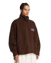 Napapijri X Martine Rose Brown Wool-Blend Fleece Sweatshirt | PDP | Antonia