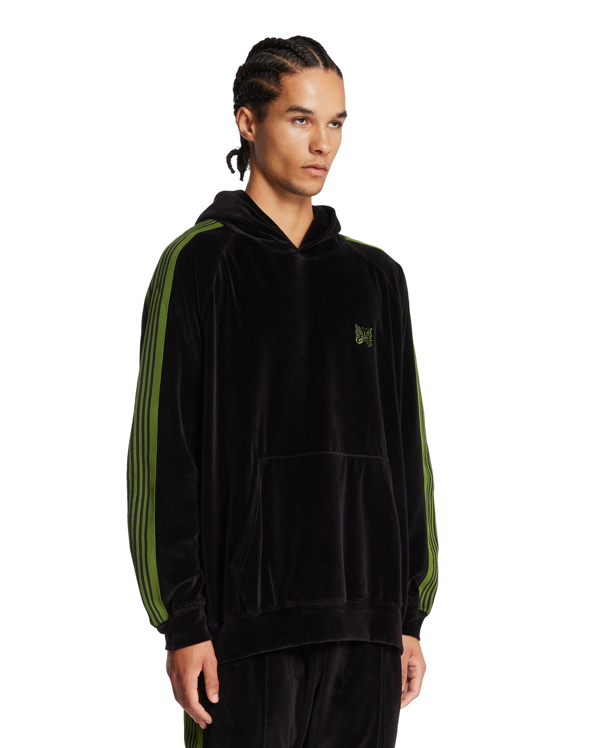 Black Velvet Hoodie | NEEDLES - Antonia