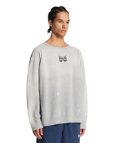 Gray Cotton Logo Sweatshirt | PDP | Antonia