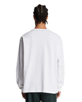 White Long-Sleeve Logo T-Shirt | PDP | Antonia