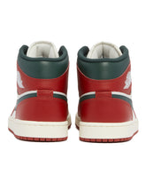 White Air Jordan 1 Mid Sneakers | PDP | Antonia