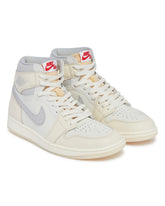 Beige and Blue Air Jordan 1 Retro High OG Sneakers | PDP | Antonia