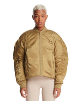 Zendaya x ON Beige Ruched Bomber | PDP | Antonia