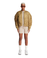 Zendaya x ON Beige Ruched Bomber | PDP | Antonia