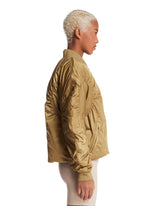 Zendaya x ON Beige Ruched Bomber | PDP | Antonia