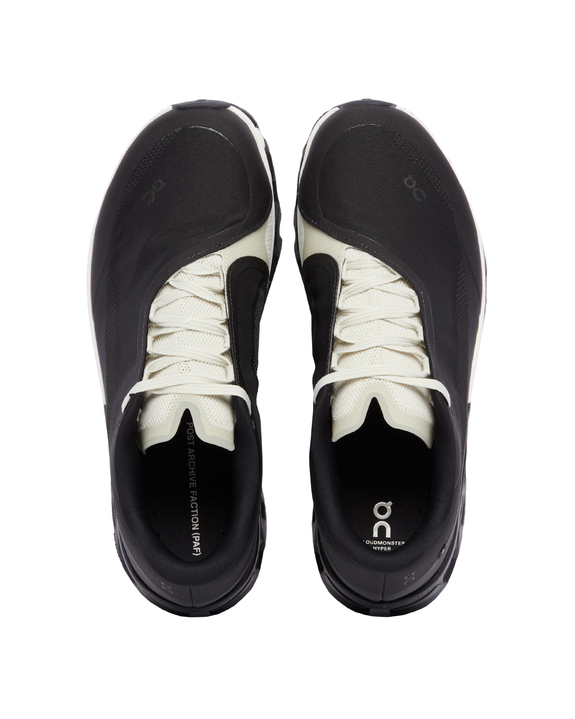 ON x Post Archive Faction Black Cloudmonster Hyper PAF Sneakers