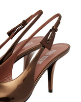Bronze Jessica Leather Slingbacks | PDP | Antonia
