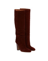 Brown Lavinia Suede Boots | PDP | Antonia