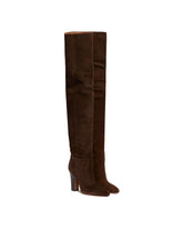 Brown Lavinia Suede Boots | PDP | Antonia