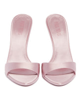 Pink Lidia Satin Mules | PDP | Antonia