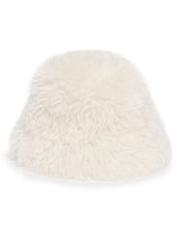 Cappello Bucket In Faux Fur Bianco | PDP | Antonia