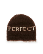 Cappello In Mohair Con Logo Marrone | PDP | Antonia