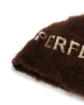 Cappello In Mohair Con Logo Marrone | PDP | Antonia