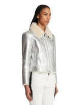 Giacca In Shearling Argentata | PDP | Antonia