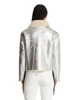 Giacca In Shearling Argentata | PDP | Antonia