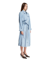 Blue Ramona Suede Trench Coat | PDP | Antonia