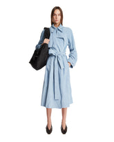 Blue Ramona Suede Trench Coat | PDP | Antonia