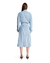 Blue Ramona Suede Trench Coat | PDP | Antonia